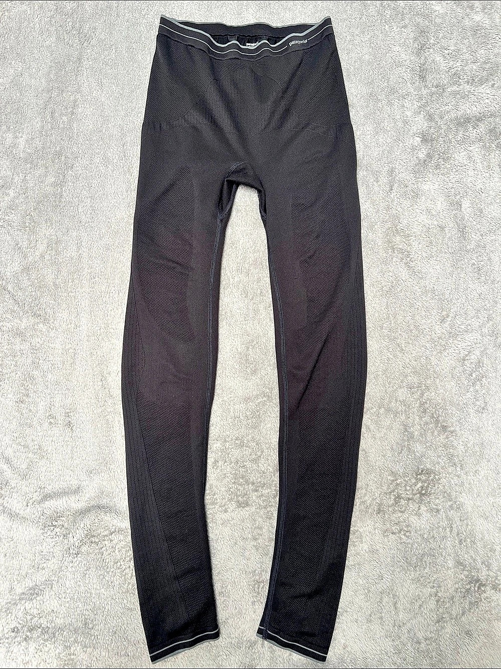 patagonia Capilene Lightweight Bottoms Black Base Layer Leggings Small